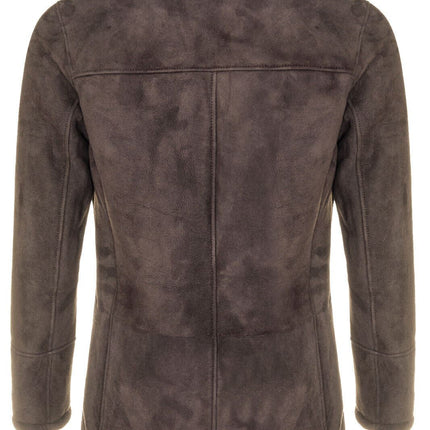 Mens Sheepskin Classic Car Coat-Avondale