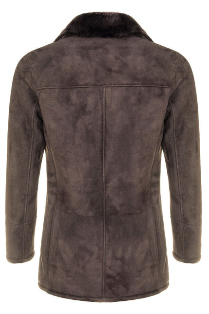 Mens Sheepskin Classic Car Coat-Avondale