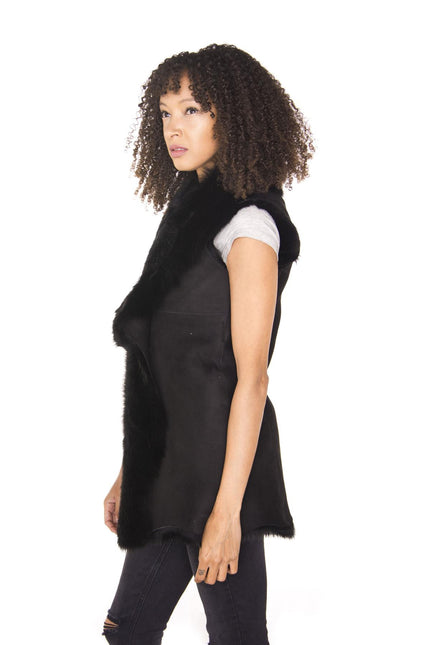 Women's Toscana Sheepskin Long Gilet-Sorocaba