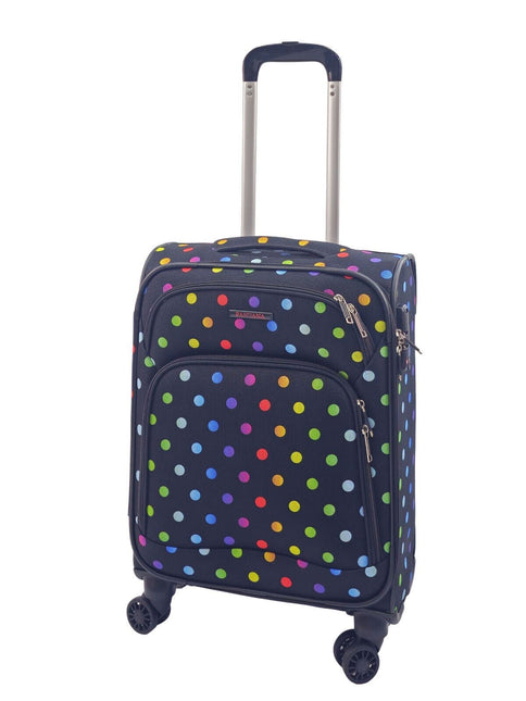 Lightweight Print Suitcases 8 Wheel Luggage Travel Soft Bags Set