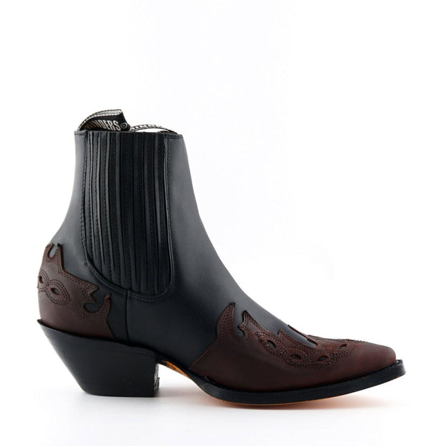 Grinders Unisex Leather Black Western Boots - Arizona Lo