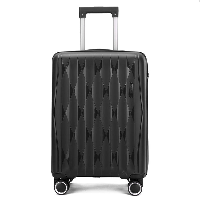 Robust Hard Shell Cabin Suitcase 37.5 x 20.5 x 55 cm TSA Luggage Suitable for Easyjet, Ryanair, Wizzair