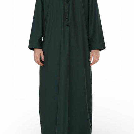 Men's Eid Green Moroccan Jubba Robe Djellaba Ramadan Eid Thobe - HM11
