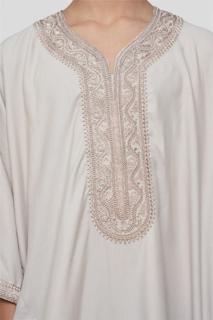 Kids Boys Salmon Moroccan Thobe Robe Djellaba Gandoura Eid Jubba- K-HM66