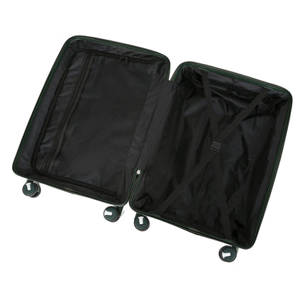 Dual 4 Wheel Robust Lightweight TSA Hard Shell Suitcase Luggage Travel Bags Set
