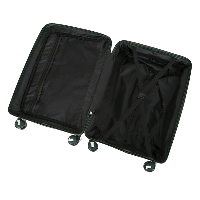 Dual 4 Wheel Robust Lightweight TSA Hard Shell Suitcase Luggage Travel Bags Set