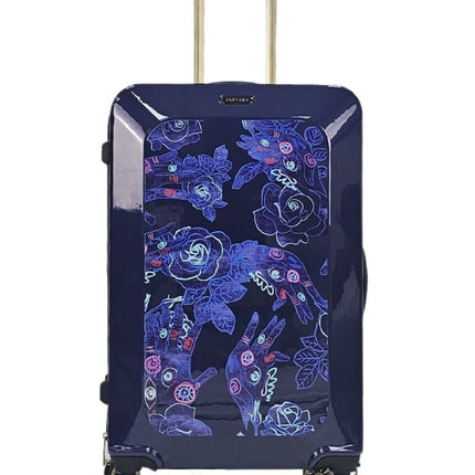Hard Shell Flower Print Suitcase Luggage Set