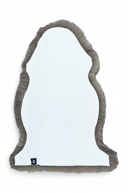 Genuine Mushroom Sheepskin Natural Silky Soft Fluffy Real Wool Rug