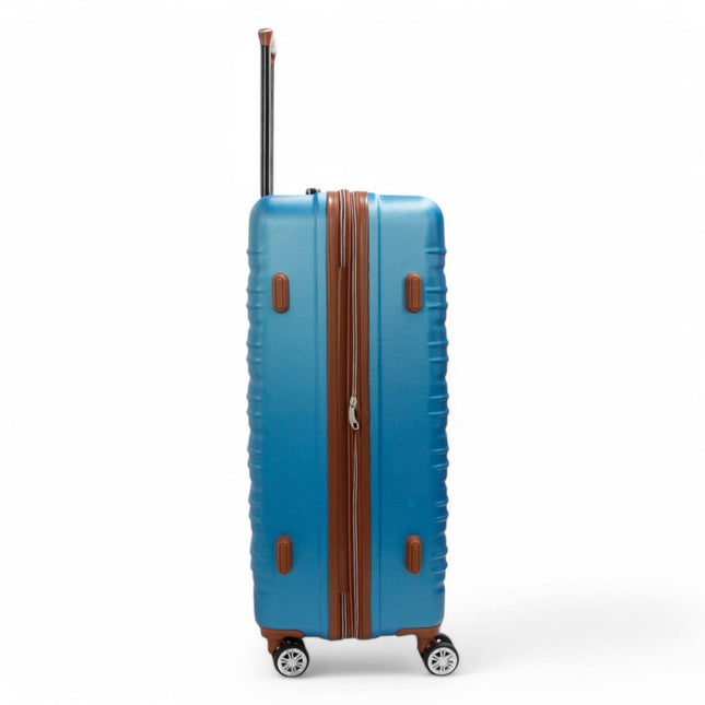 Expandable Hard Shell ABS Suitcase Set 8 Wheel Robust Travel Case Holiday Luggage