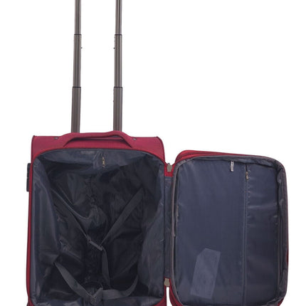 Soft Shell Cabin Suitcase 54 x 38 x 21 cm Lightweight Luggage Suitable for Easyjet, Ryanair