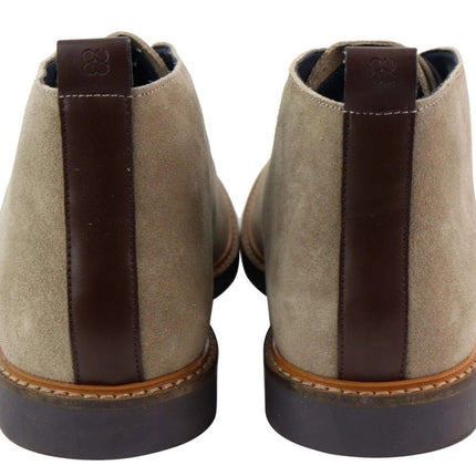 Mens Sand Suede Lace Up Chukka Boots