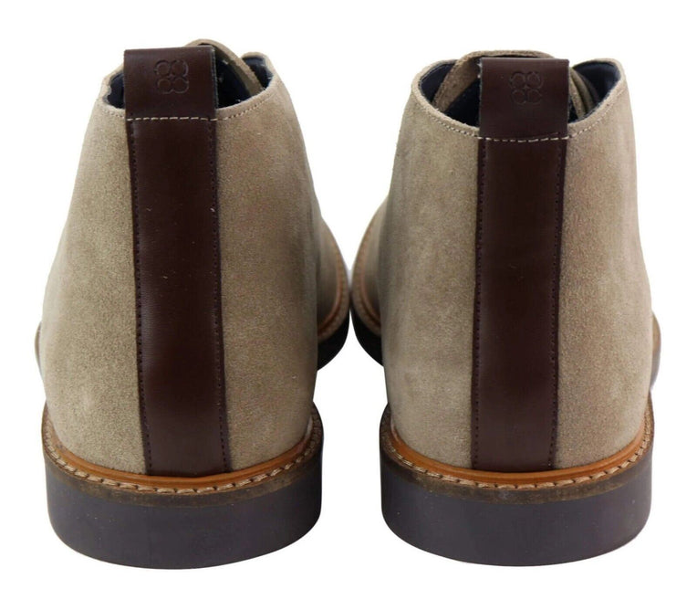 Mens Sand Suede Lace Up Chukka Boots
