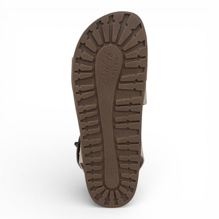 Blowfish Malibu Women's Cloud Silver Footbed Strappy Flat Sandals - Lance