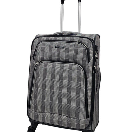 Lightweight Print Suitcases 8 Wheel Luggage Travel Soft Bags Set