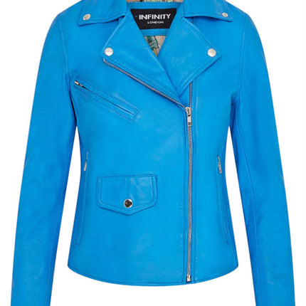 Women's Classic Brando Biker Leather Jacket - Broome