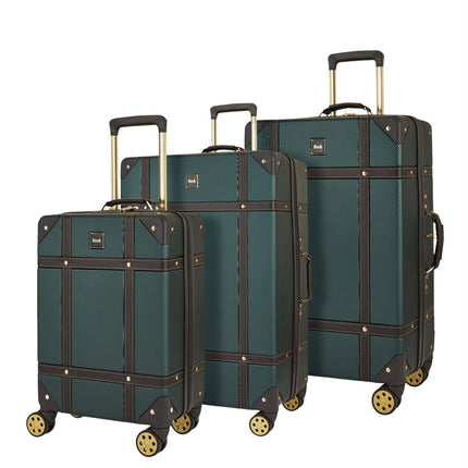 Vintage Hard Shell  Luggage Trunk Suitcase Set