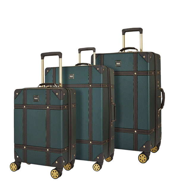 Vintage Hard Shell  Luggage Trunk Suitcase Set
