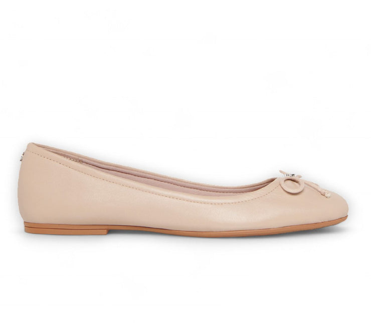 Windsorsmith Womens Blush Pink Leather Mocassin Flat Shoes - Babydoll