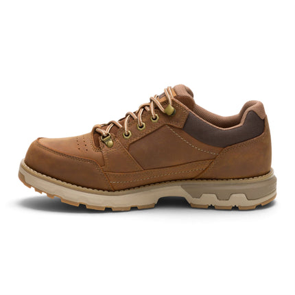 Caterpillar (CAT) Men's Bronze Brown Leather Water-Resistant Hiking Shoes - Pursue Hiker Lo
