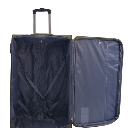 Soft 3 pcs Luggage Suitcase Set Cabin Light Travel Bags