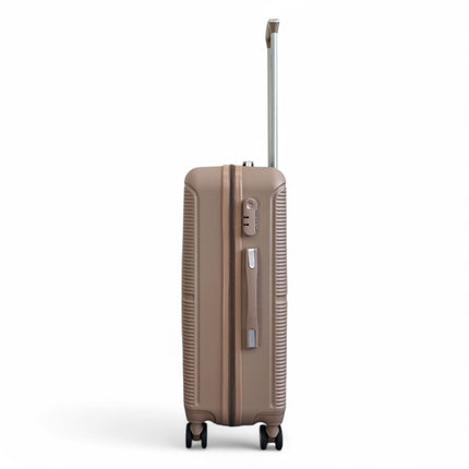 Robust ABS Hard Shell 8 Wheels Luggage Travel Holiday Cabin Suitcase Set