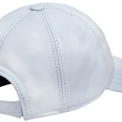 Unisex Real Nappa Leather Adjustable Golf Snapback Plain Baseball Cap Hat