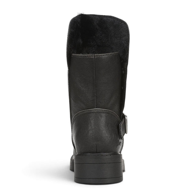 Blowfish Malibu Women's Black Faux Leather Winter Biker Boots - Venice-Cozy