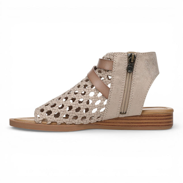 Blowfish Malibu Womens Golden Beige Weave Micro Wedge Sandals - Anuella
