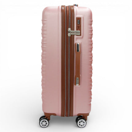 Expandable Hard Shell ABS Suitcase Set 8 Wheel Robust Travel Case Holiday Luggage