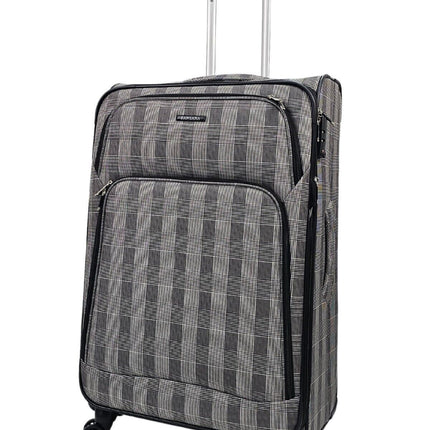Lightweight Print Suitcases 8 Wheel Luggage Travel Soft Bags Set