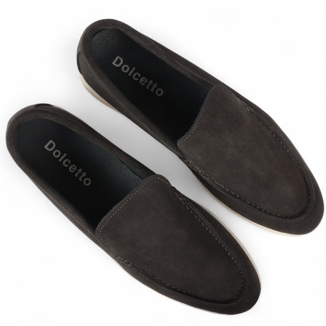 Men’s Durable Black Slip-On Loafers with Cushioned Insole