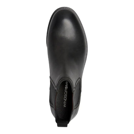 Windsorsmith Mens Black Leather Chelsea Ankle Dealer Boots - Sergio