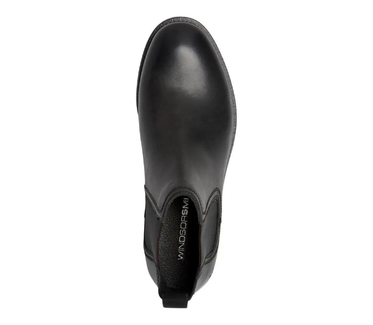 Windsorsmith Mens Black Leather Chelsea Ankle Dealer Boots - Sergio