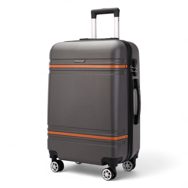 Hard Shell Modern Dual 4 Wheel Luggage Suitcase Set