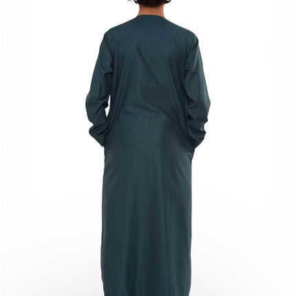Kids Boys Ramadan Eid Blue Moroccan Jubba Robe Djellaba Thobe - K-TT008