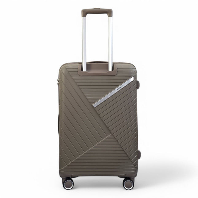 Robust PP Hard Shell 8 Wheels Luggage Travel Holiday Cabin Suitcase Set