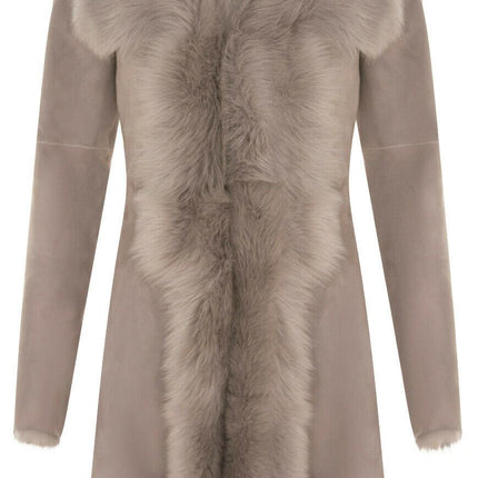 Womens Toscana Sheepskin Suede Trench Coat-Tbilisi