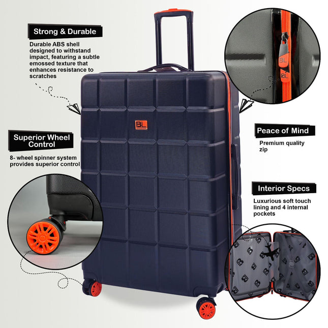 Hard Shell Cabin Suitcase 53 x 35 x 23 cm Luggage