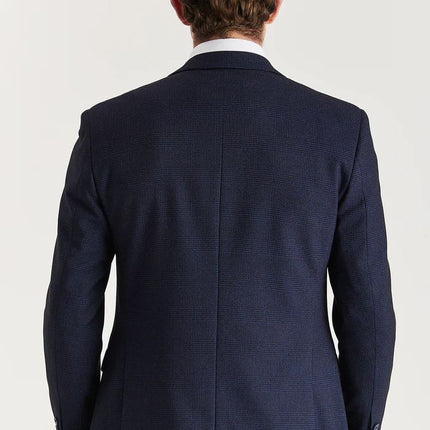 Men's Navy Suit Blazer Prince Of Wales Formal Blazer