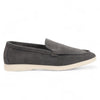 Men’s Durable Grey Slip-On Loafers with Cushioned Insole