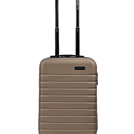 Lightweight Gold Hard Shell ABS Suitcase Set Luggage Travel Trolley Cabin Cases
