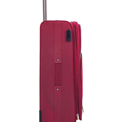 Soft 3 pcs Luggage Suitcase Set Cabin Light Travel Bags