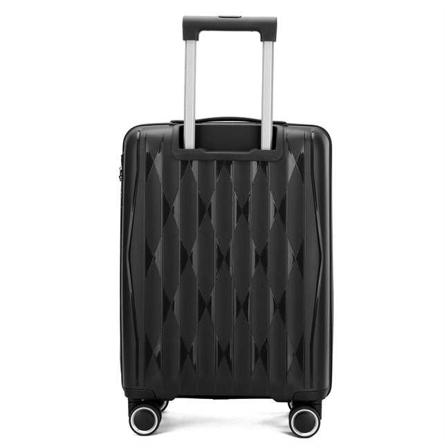 Robust Hard Shell Cabin Suitcase 37.5 x 20.5 x 55 cm TSA Luggage Suitable for Easyjet, Ryanair, Wizzair
