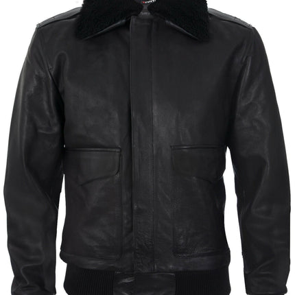Mens Air Force A2 Cowhide Bomber Jacket-Montreal