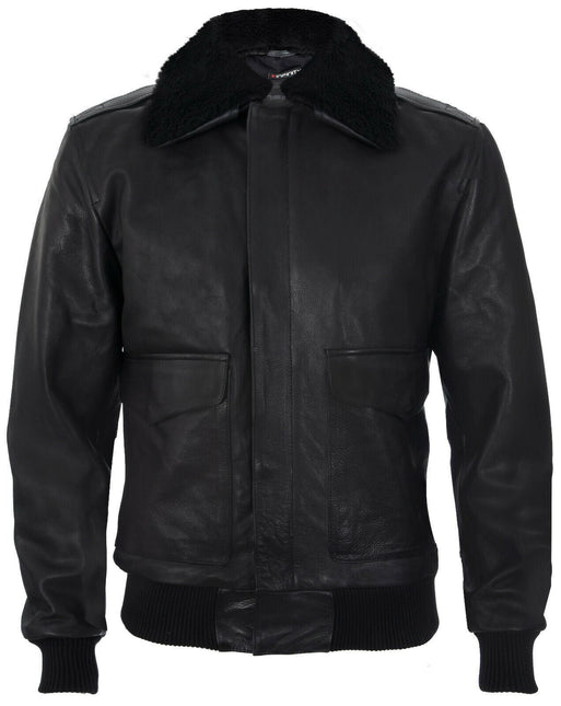 Mens Air Force A2 Cowhide Bomber Jacket-Montreal