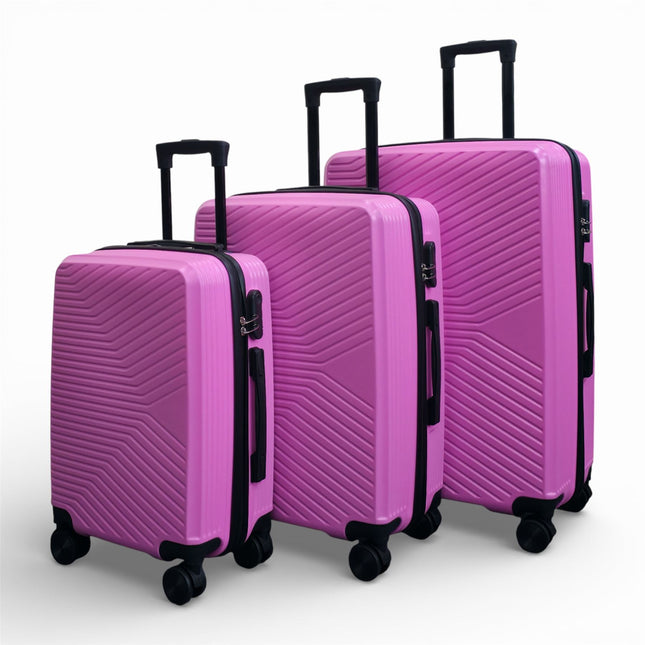 Hardshell Suitcase Set Robust 8 Wheel Luggage Cabin Case Bag