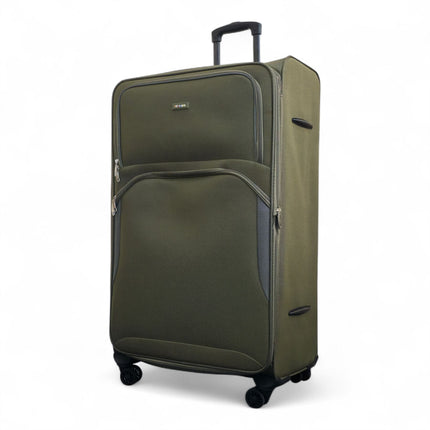 Expandable Soft 8 Wheel Lightweight Suitcase Luggage Travel Bags Set