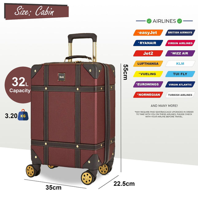 Hard Shell  Luggage Suitcase Trunk Cabin Travel Bags