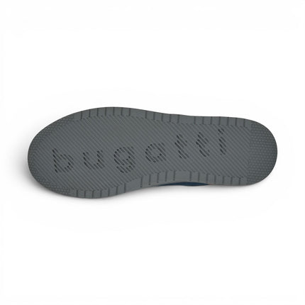 Bugatti Men's Navy Blue Leather Fashion Comfort Trainer Shoes - Llopart