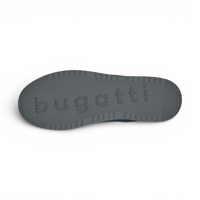 Bugatti Men's Navy Blue Leather Fashion Comfort Trainer Shoes - Llopart